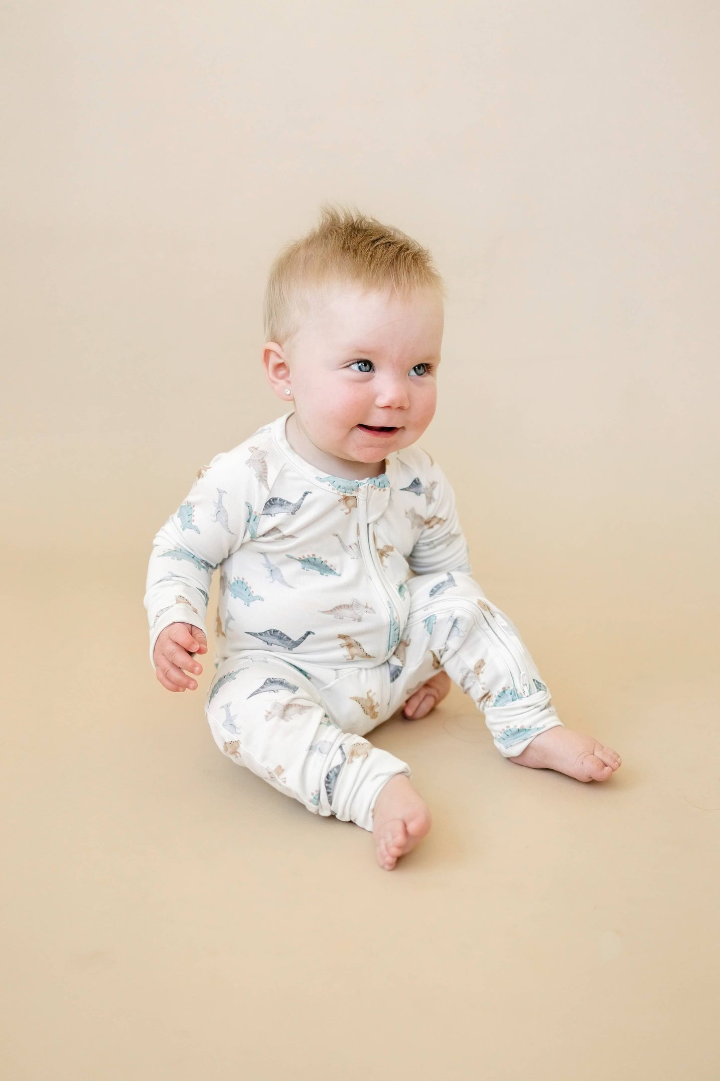 Snugglesaurus Zippy Romper Bamboo Baby Pajamas