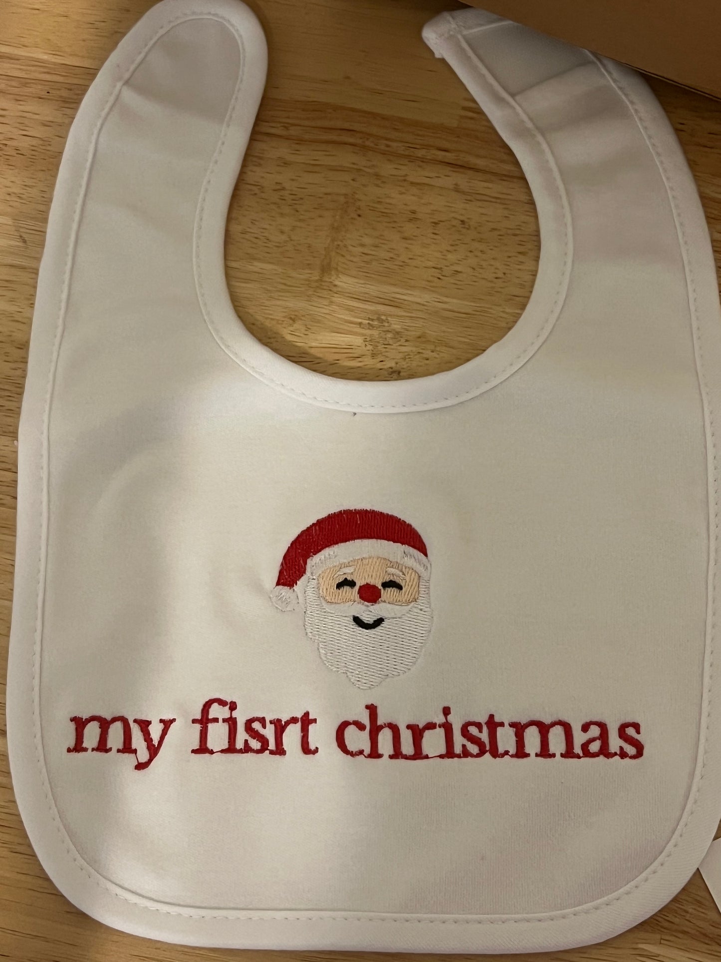 MY FIRST CHRISTMAS BIB - SANTA