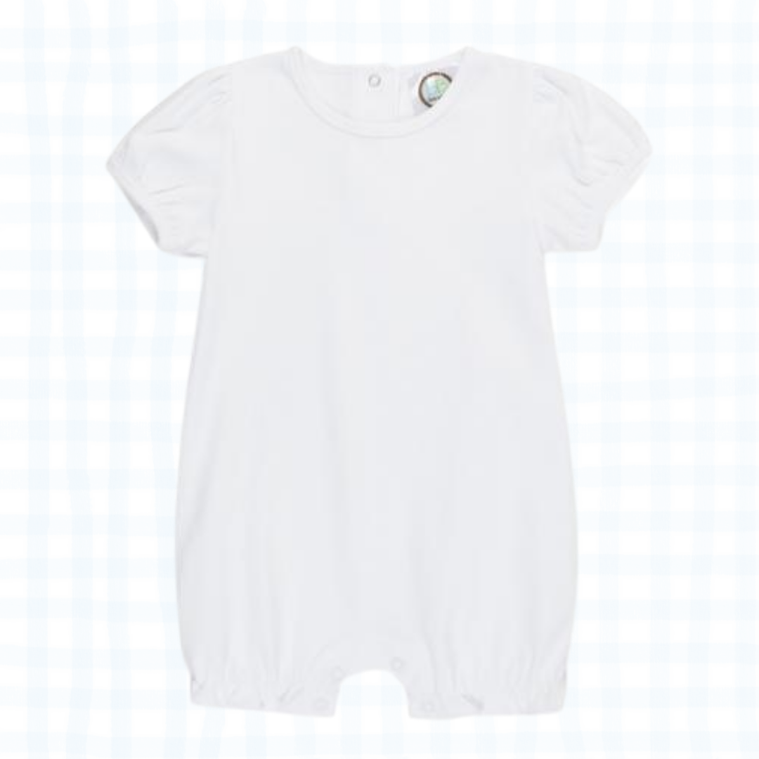 Girls Romper - White