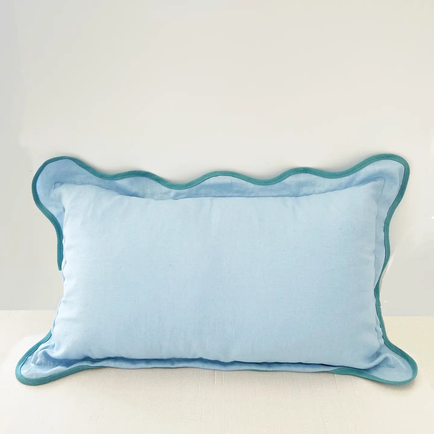 Scallop Blue/Blue Pillow