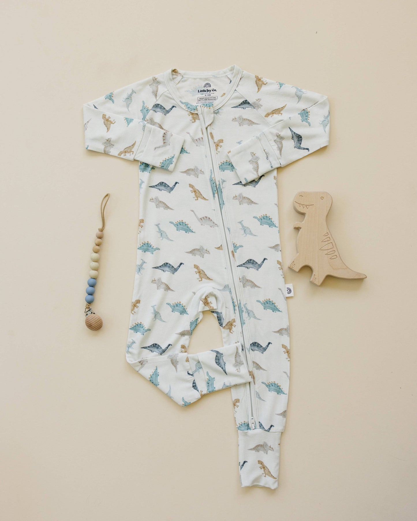 Snugglesaurus Zippy Romper Bamboo Baby Pajamas