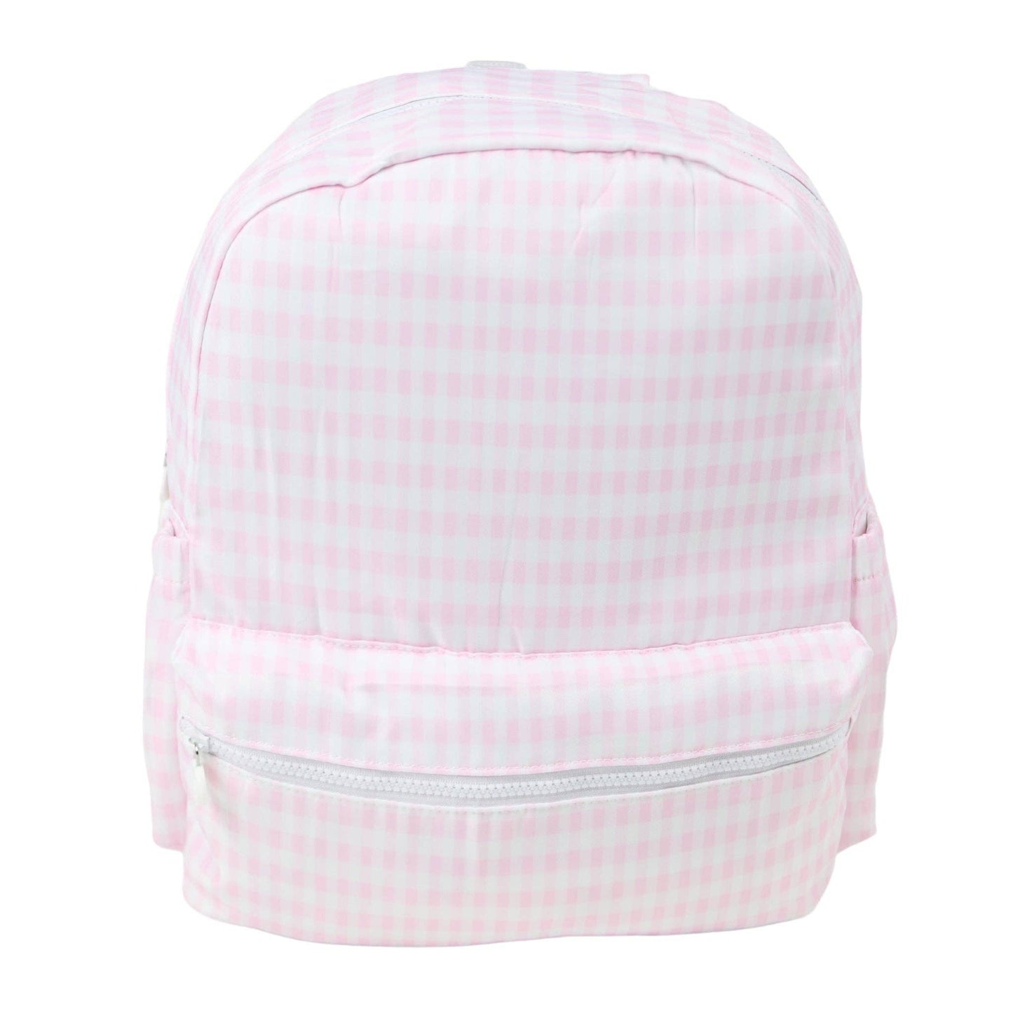 Nylon Backpack (Full Size): Light Pink Gingham
