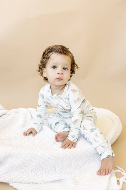 Snugglesaurus Zippy Romper Bamboo Baby Pajamas