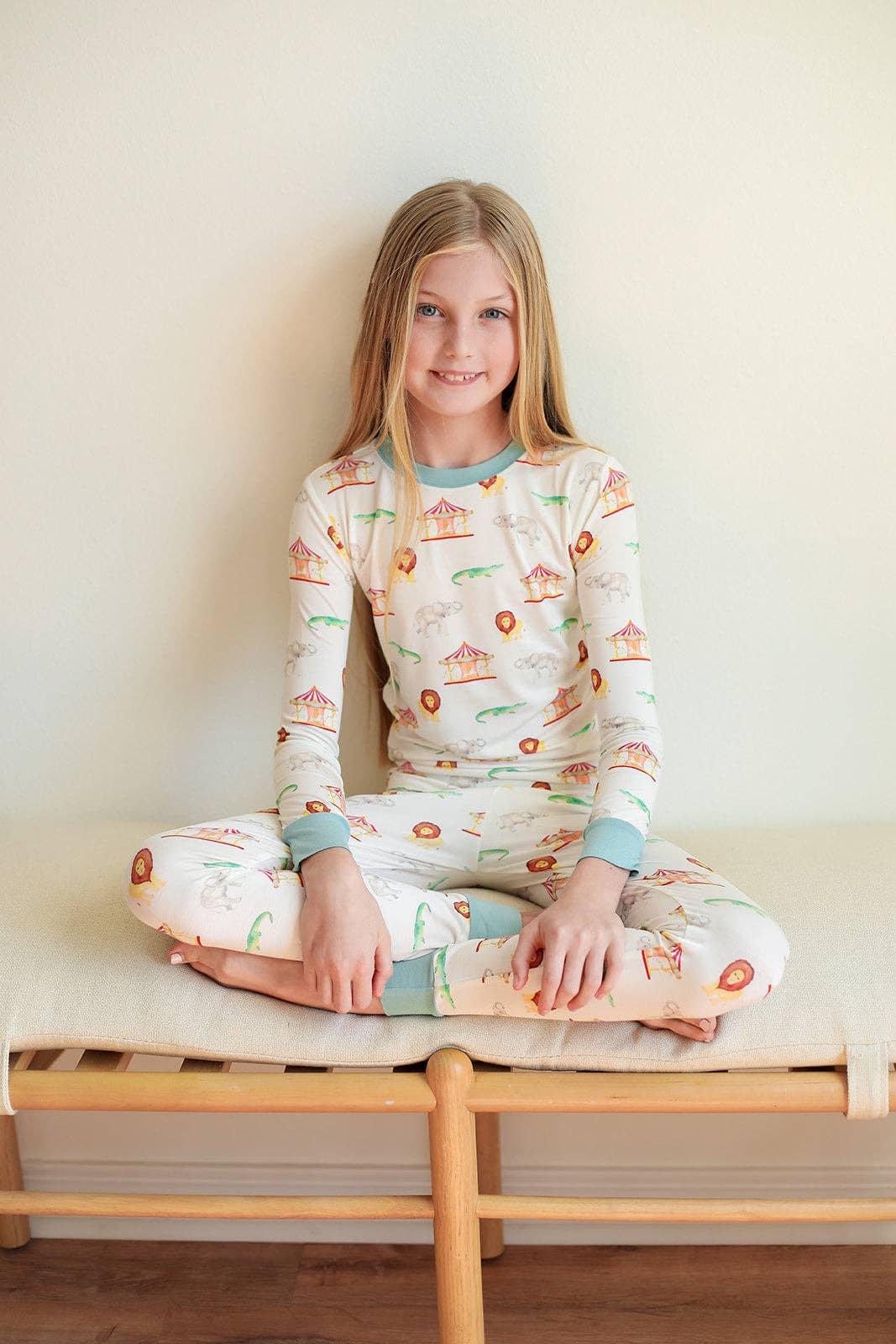 Under The Big Top 2 Piece Bamboo Pajama Set