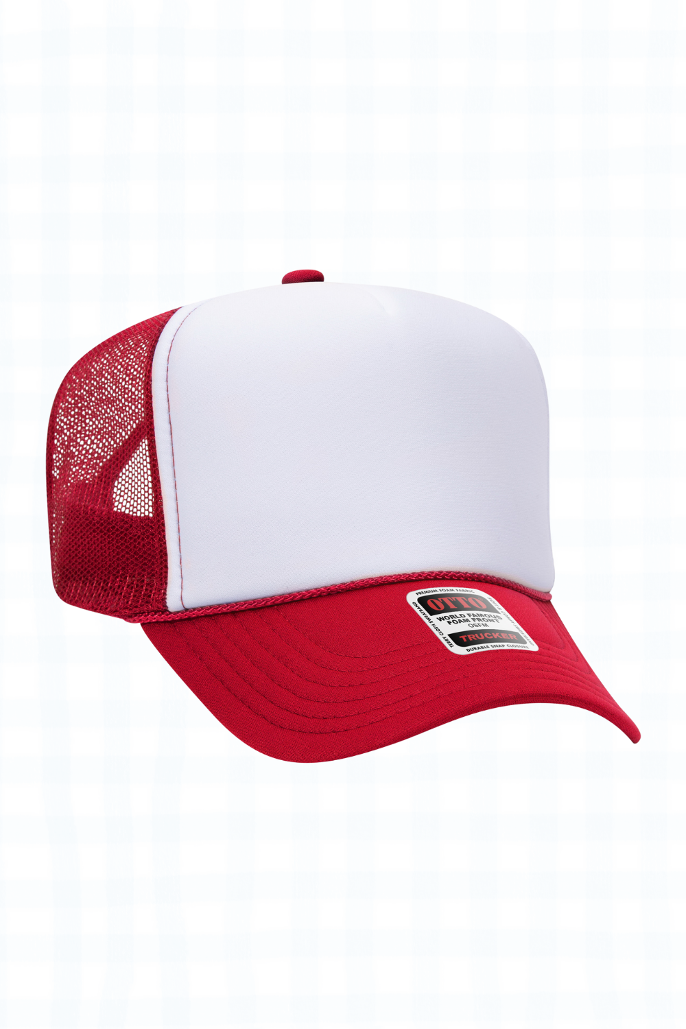 TRUCKER HAT - WHITE/RED