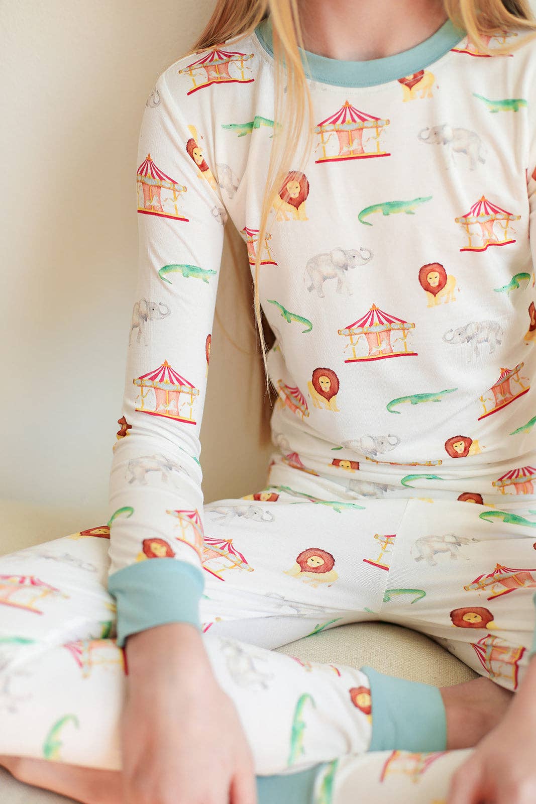 Under The Big Top 2 Piece Bamboo Pajama Set