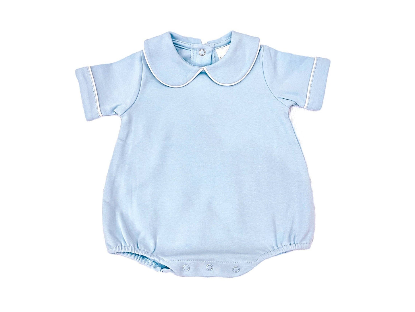 Piping Collared SS Bubble Blue