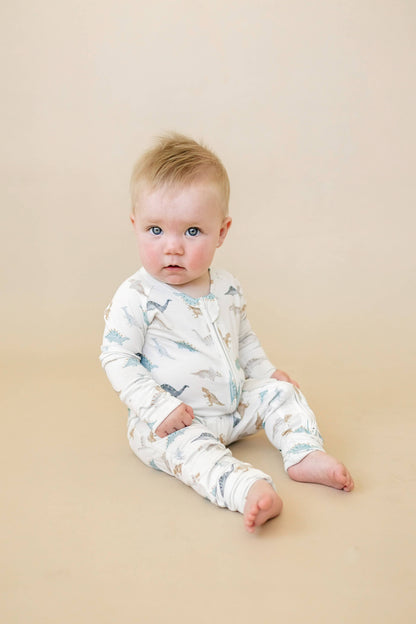 Snugglesaurus Zippy Romper Bamboo Baby Pajamas