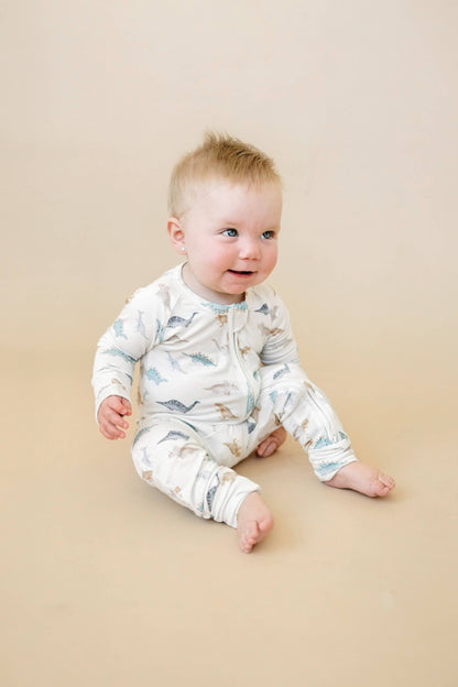 Snugglesaurus Zippy Romper Bamboo Baby Pajamas