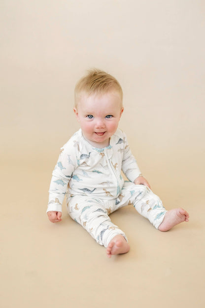 Snugglesaurus Zippy Romper Bamboo Baby Pajamas