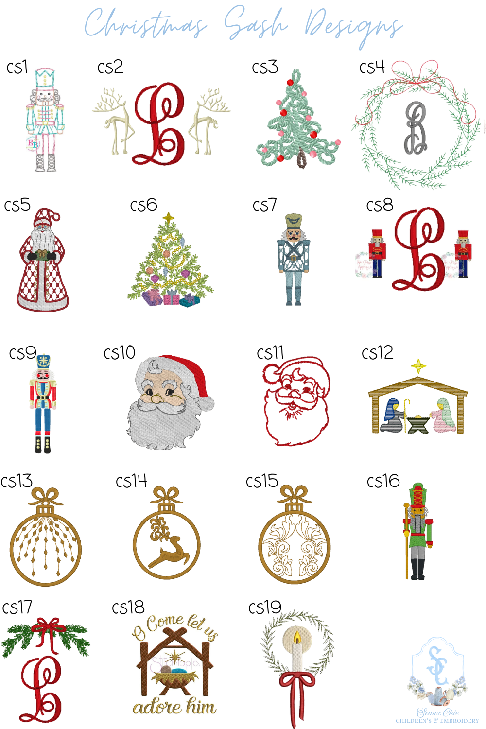 Wreath Sash - Single Sided