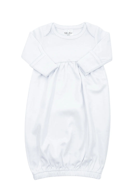 White Trim Gown - NEWBORN