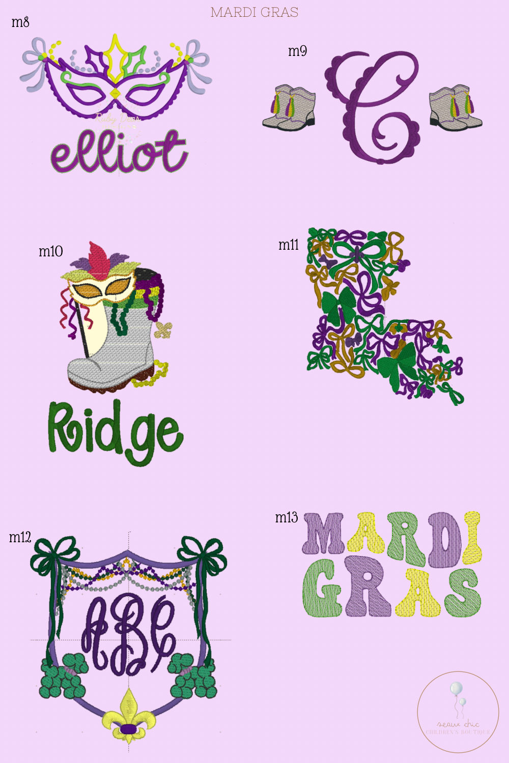 Mardi Gras Parade Bags