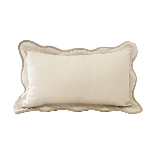 Scallop Taupe Pillow