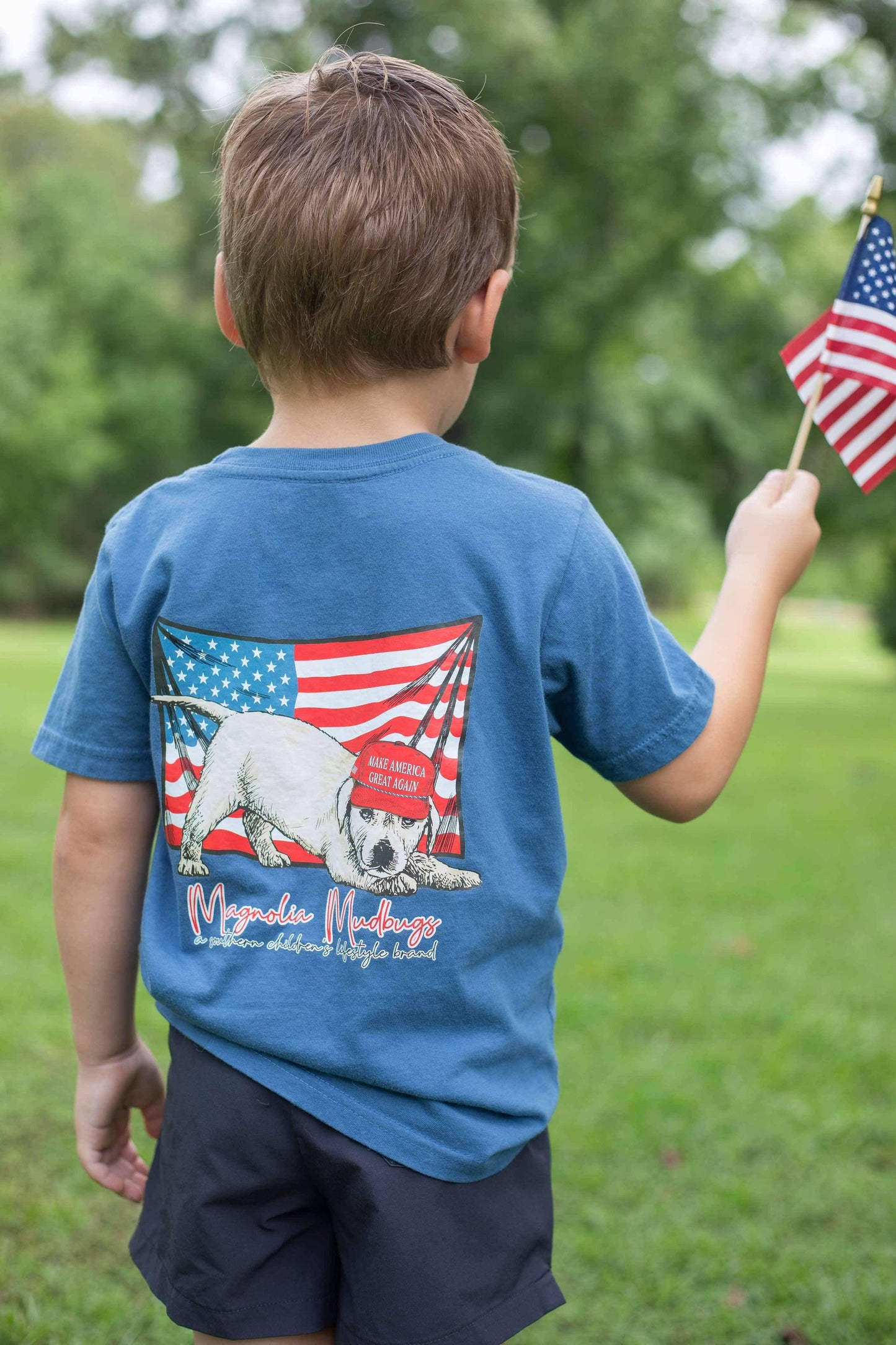 MAGA Pup Kid’s T-Shirt | Patriotic