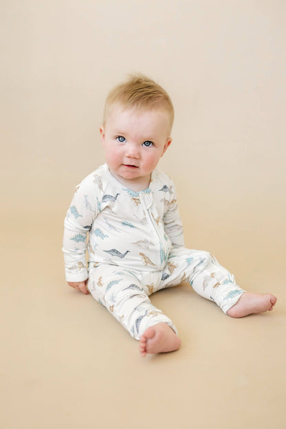 Snugglesaurus Zippy Romper Bamboo Baby Pajamas