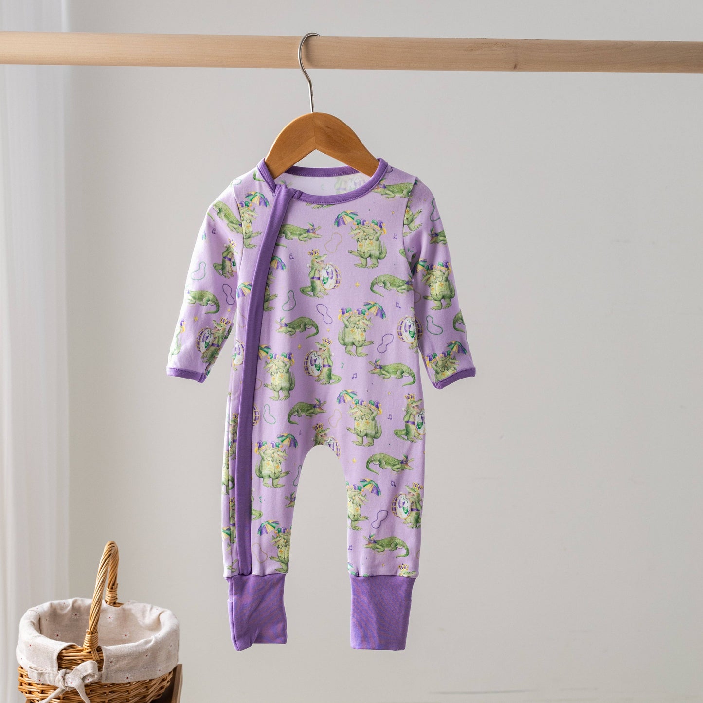 Gator Gras Organic Cotton Zip-Up Pajama