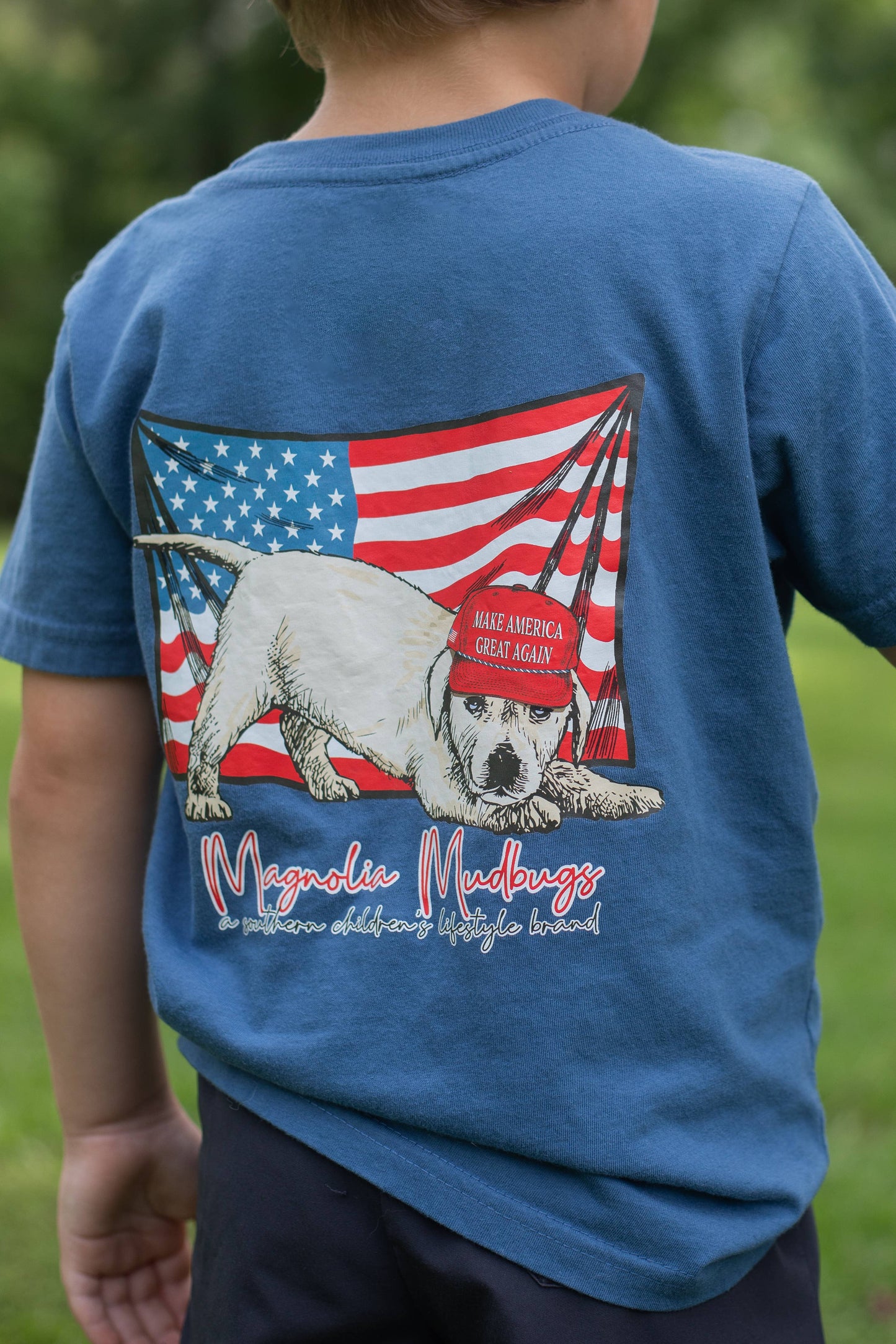 MAGA Pup Kid’s T-Shirt | Patriotic