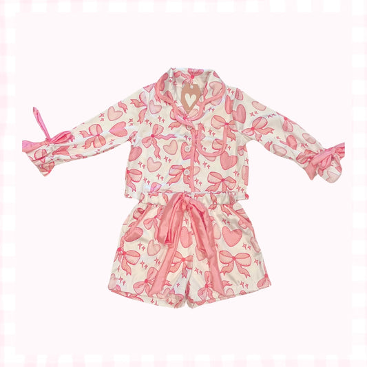 Valentine‘s Day Satin Sleepwear Set