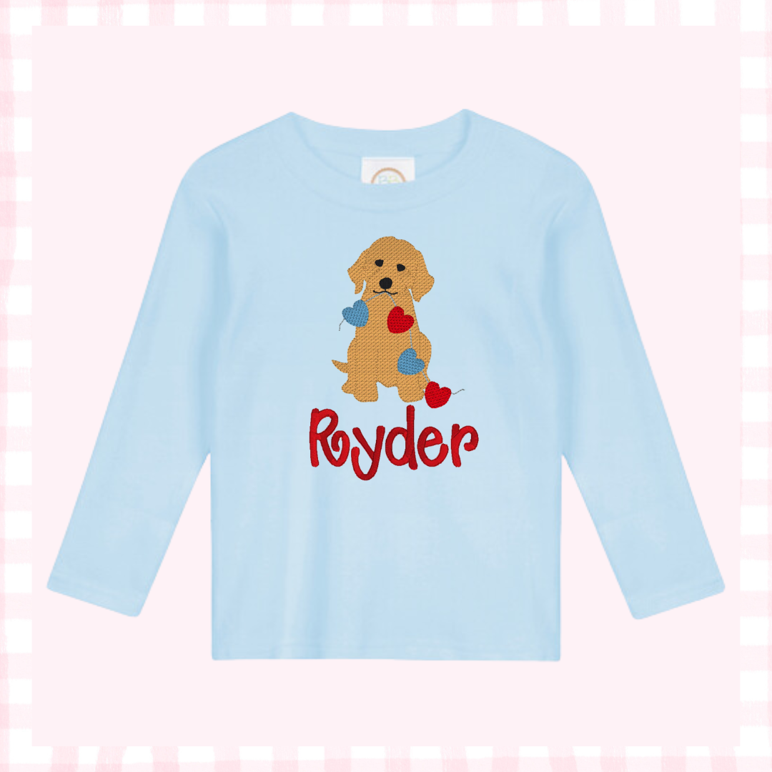 Boys Valentines LS Tee